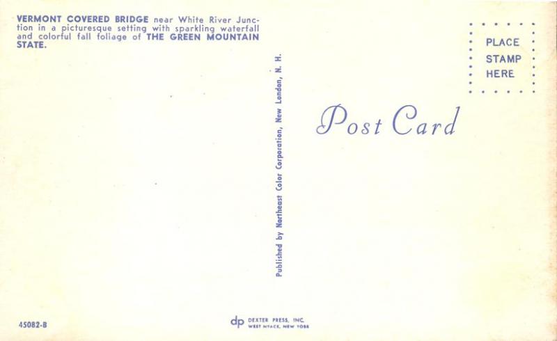 Covered Bridge at White River Junction VT, Vermont - Fall Foliage