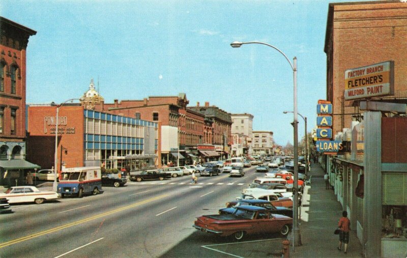 Postcard Main Street Concord New Hampshire 