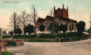 Vintage Postcard 1900's St Mary's Parish Church Old Basing New Hampshire