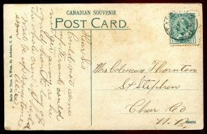 h3824 - ST. ANDREWS NS Postcard 1911 Hon. Robert McKay's Residence Clibrig