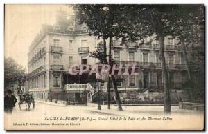 Old Postcard Salies de Bearn Hotel de la Paix and Les Salins baths