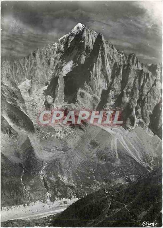 Modern Postcard Chamonix Haute Savoie La Mer de Glace Aiguille Verte