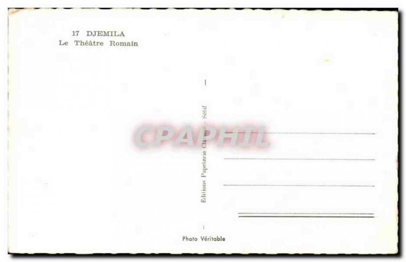 Morocco Djemila Old Postcard Roman theater