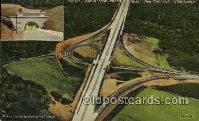 The Blue Mountain Interchange Turnpike, PA, Pennsylvania, USA Turnpike 1945 l...