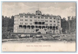 1908 Sunset Inn Haines Falls Catskill Mountain New York Vintage Antique Postcard 