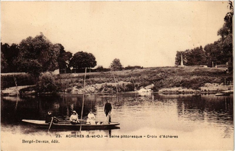 CPA ACHERES - SEINE Pitt. - Croix d'Acheres (246905)