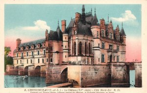 Vintage Postcard Chenonceau Le Chateau Cote Nord Est Construit Par Thomas Bohier