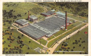 Parkersburg West Virginia The Viscose Company, White Border, Vintage PC U12044