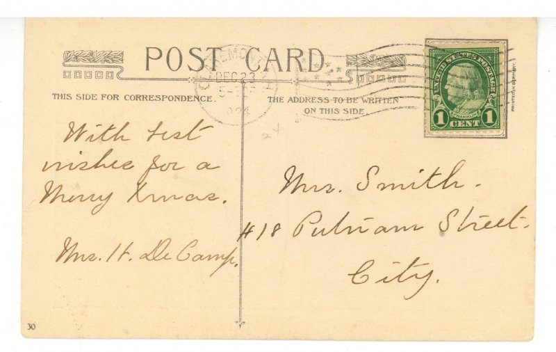 Greeting - Christmas (Winsch Back; crease)