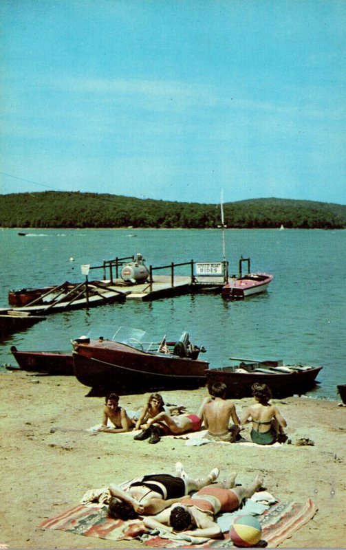 Pennsylvania Pocono Mountais Lake Wallenpaupauck Beach At White Beauty View