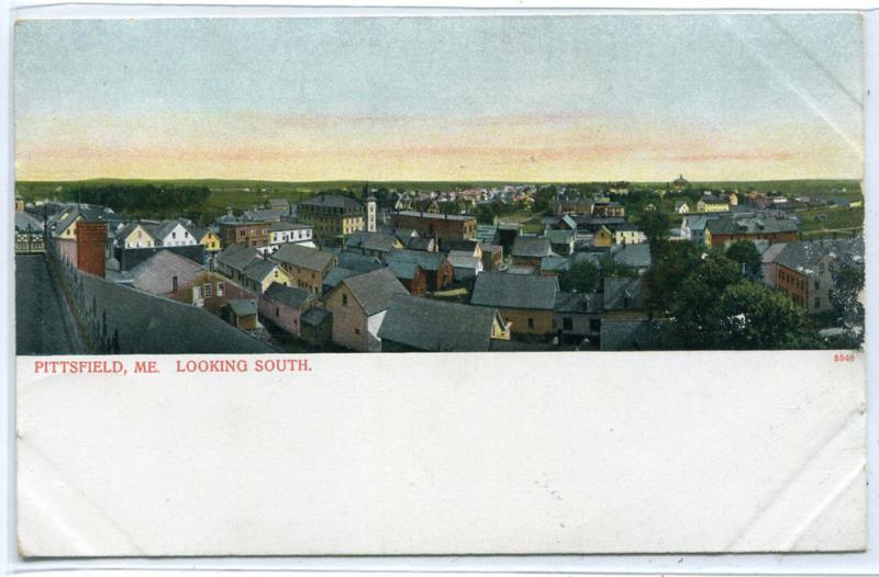 Panorama Pittsfield Maine 1907c postcard