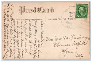 c1910's Gee Whiz Waiting At The Mail Box US Mail Elgin Illinois IL Postcard