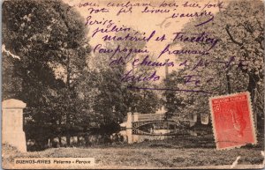 Argentina Buenos Aires Palermo Parque Vintage Postcard C073