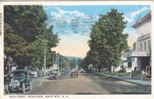 NH  WHITE MTS  BETHLEHEM  Main St THEATRE 1923 postcard