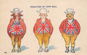 Evolution of John bull Evolution Writing on Back 