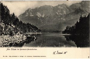 CPA AK Am Eibsee bei Garmisch-Partenkirchen - Lake Scene GERMANY (966962)