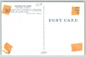 Richlands High School, Virginia  - Postcard