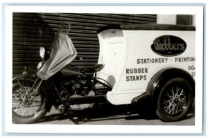 c1930's Indian Motorcycle Occupational #5 San Francisco CA RPPC Photo Postcard