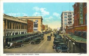 Automobiles CORPUS CHRISTI Chaparral Street TEICH Postcard 1060