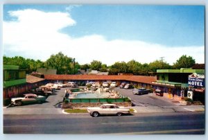 Reno Nevada Postcard Rancho Sierra Motel Downtown  Park N Walk Park 1960 Vintage