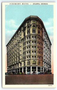 1930s ATLANTA GA PIEDMONT HOTEL PEACHTREE LUCKIE FORSYTH STREET POSTCARD P2098