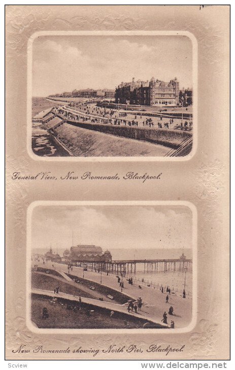 TUCK#1525; BLACKPOOL, Lancashire, United Kingdom; General View, New Promenade...