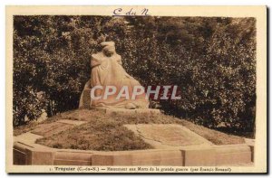 Old Postcard Treguier Memorial of the Great War Militaria