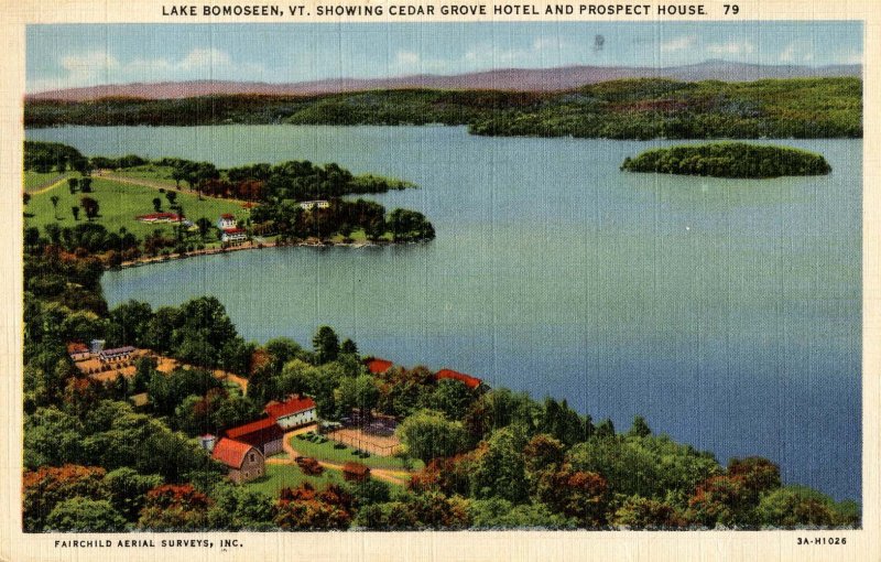 VT - Lake Bomoseen. Cedar Grove Hotel and Prospect House