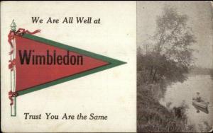 Wimbledon Pennant - ND Reference? c1910 Postcard