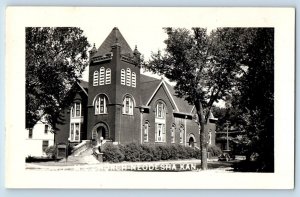 Neodesha Kansas KS Postcard RPPC Photo ME Church c1930's Unposted Vintage