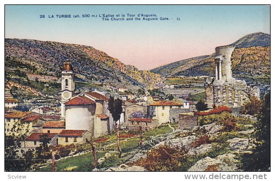 The Church And The Auguste Gate, LA TURBIE (Alpes Maritimes), France, 1900-1910s