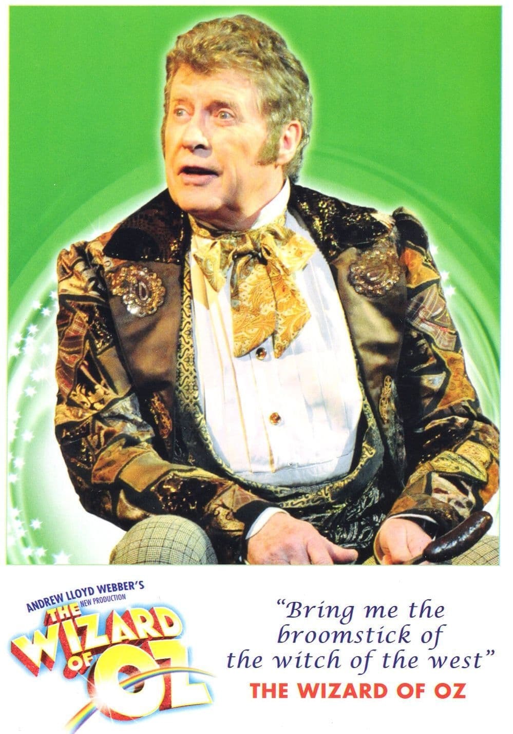 The Wizard Of Oz Witch Of The West Broomstick Musical Rare Postcard