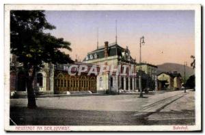 Old Postcard Neustadt an der Haardt Bahnhof