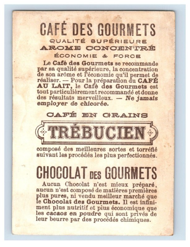 1880s-90s Trébucien Gourmet Chocolate Railroad Soldier Café Lot Of 5 F155