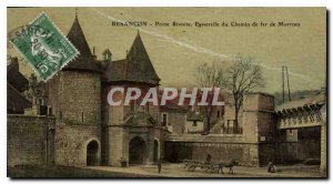 Postcard Besancon Old Gate Rivotte Gateway Morteau Railway
