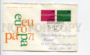 422026 GERMANY 1971 year EUROPA CEPT Bonn First Day COVER