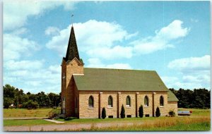 Postcard - Our Lady of the Pines Church - Balsam Lake, Wisconsin