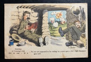 Mint Australia Picture Postcard RPPC WW1 Sketches Of Tommy’s Life