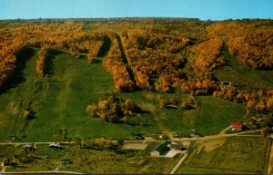 Canada Ontario Collingwood The Blue Mountain Winter Park Ski Area In Autumn