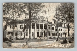 Wellesley MA, Wellesley Inn, Vintage Massachusetts c1923 Postcard