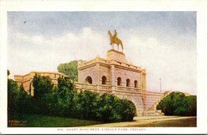 Vtg 1907 Grant Monument Lincoln Park Chicago Illinois IL Unused Postcard