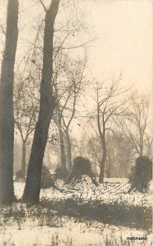 1910 Denver Colorado Winter Scene RPPC real photo postcard 5114