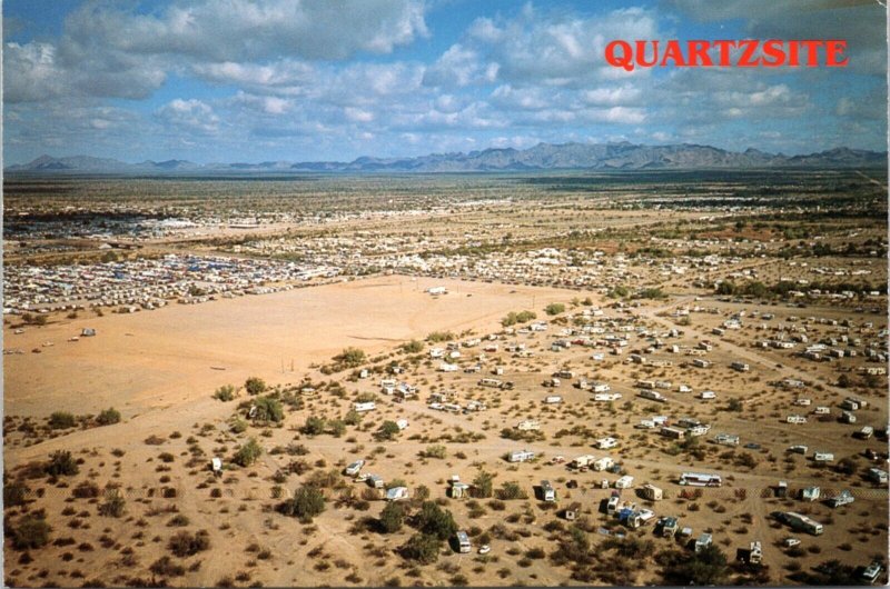 Postcard AZ Quartzsite - aerial