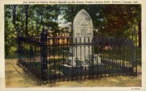The Grave of Nancy Hanks Lincoln - Spencer County, Indiana IN  
