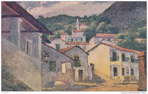 AS; Teodoro Zapata, Partial Street Scene, Taxco, Mexico, 1900-1910s