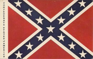 Confederate Battle Flag, Civil War Centennial, 1961, CSA, Teich Chrome