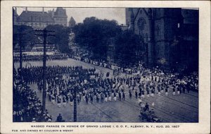 Albany New York NY IOOF Fraternal Parade c1910 Postcard