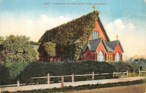 Episcopal Church SANTA CRUZ California c1910s Mitchell Vintage Postcard