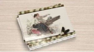 All Occasion Postcards, Vintage Look, Couple on a Romantic Hike, Post Card