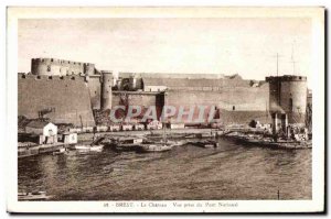 Brest - Le Chateau - View National Bridge taken - Old Postcard